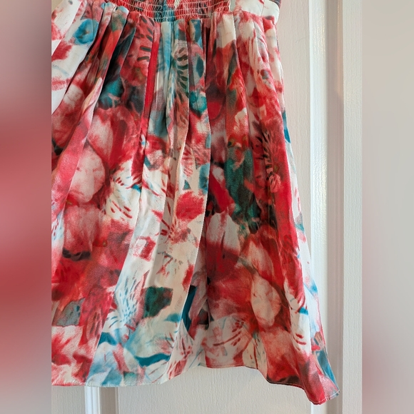 Parker Strapless Floral Silk Mini Dress Salsamonet Size XS NWT Prom Homecoming - Picture 10 of 15